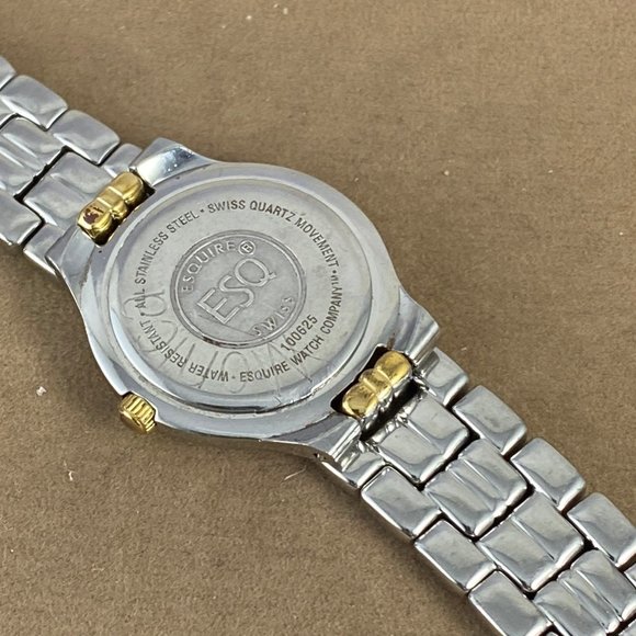 Vintage Esquire Movado Date Swiss Watch Two Tone main image 6